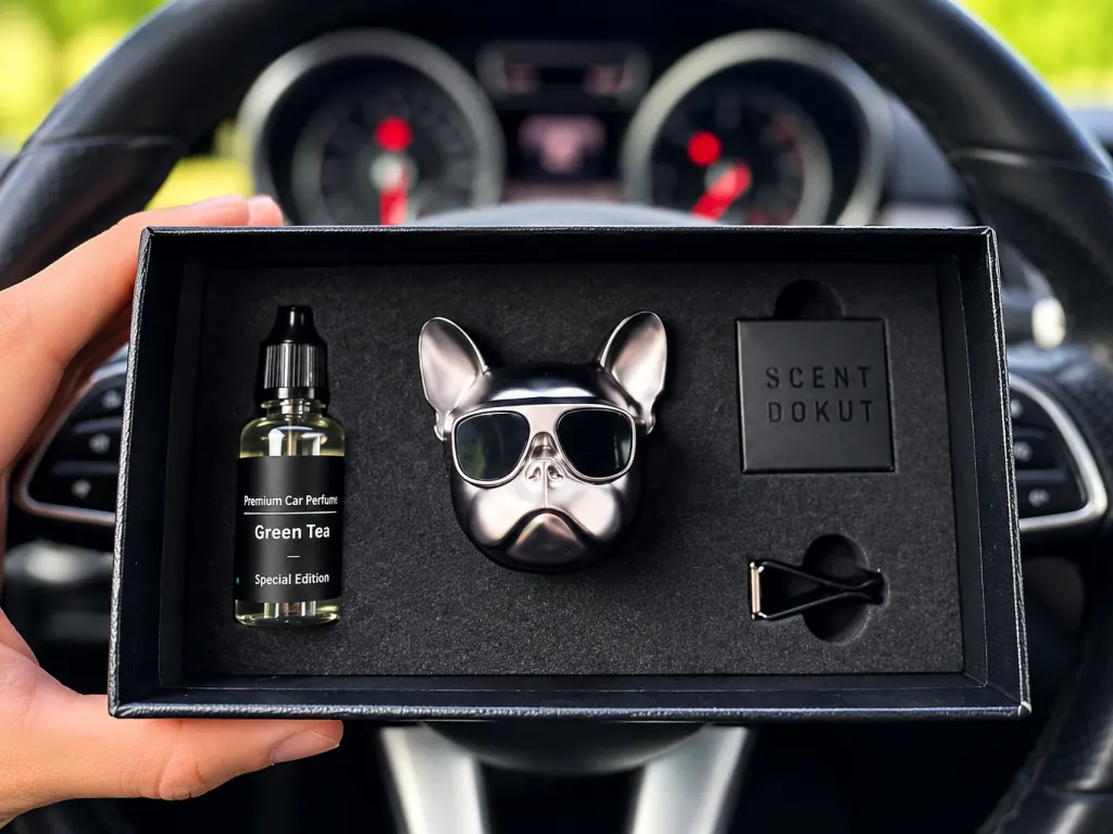 Luxusná kovová autovôňa Bulldog ako darček zadarmo